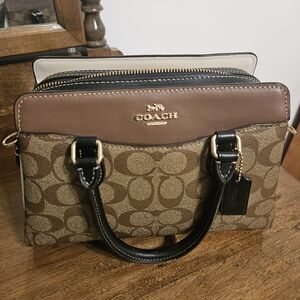 Coach Brown and Black Darcie Handbag